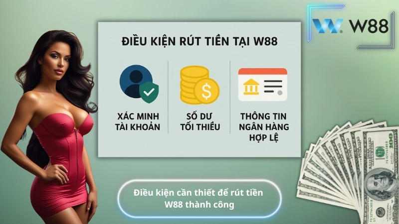 Điều kiện cần thiết để rút tiền W88 thành công