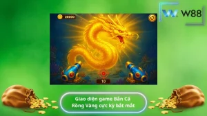 Giao diện game Bắn Cá Rồng Vàng cực kỳ bắt mắt