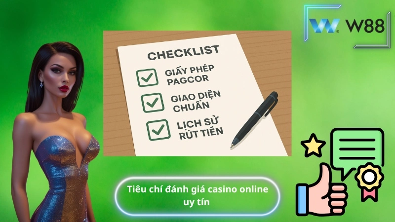 Tiêu chí đánh giá casino online uy tín