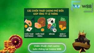 Chiến thuật chơi casino luôn thắng tại Casino W88